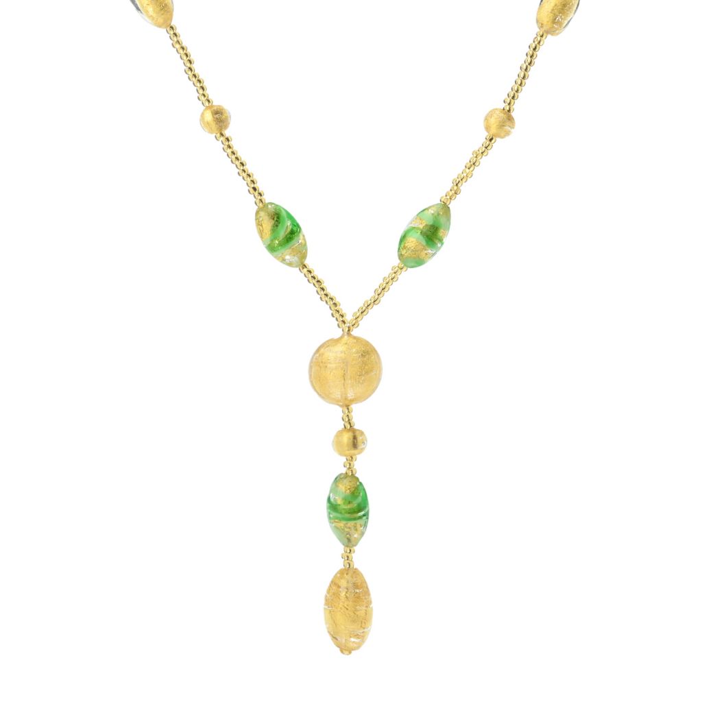 Il Murano di Francesca Murano Glass Cylinder Bead Y-Necklace
