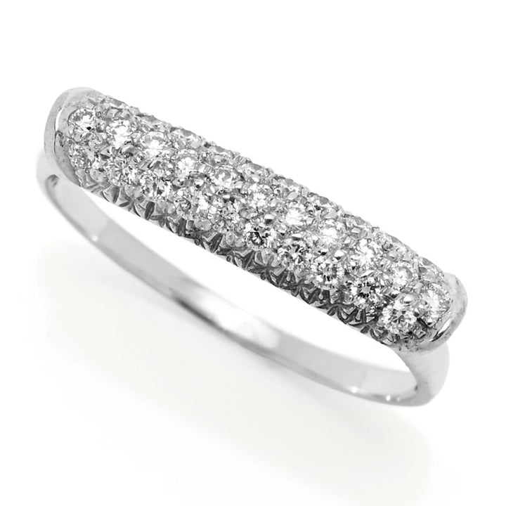 Sonia Bitton Galerie de Bijoux 14K Gold 0.31ctw Diamond Pave Barrel Ring