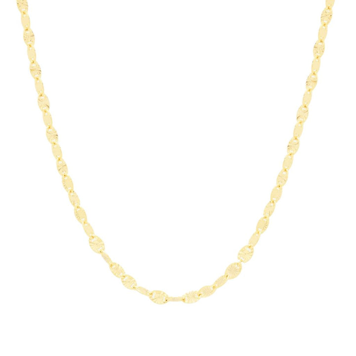 Toscana Italiana Choice of Plating & Length Diamond Cut "Stellata" Link Necklace
