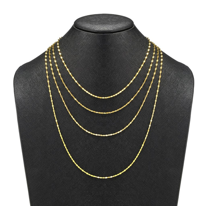 Stefano Oro 14K Gold "Clover Petali" Chain Necklace