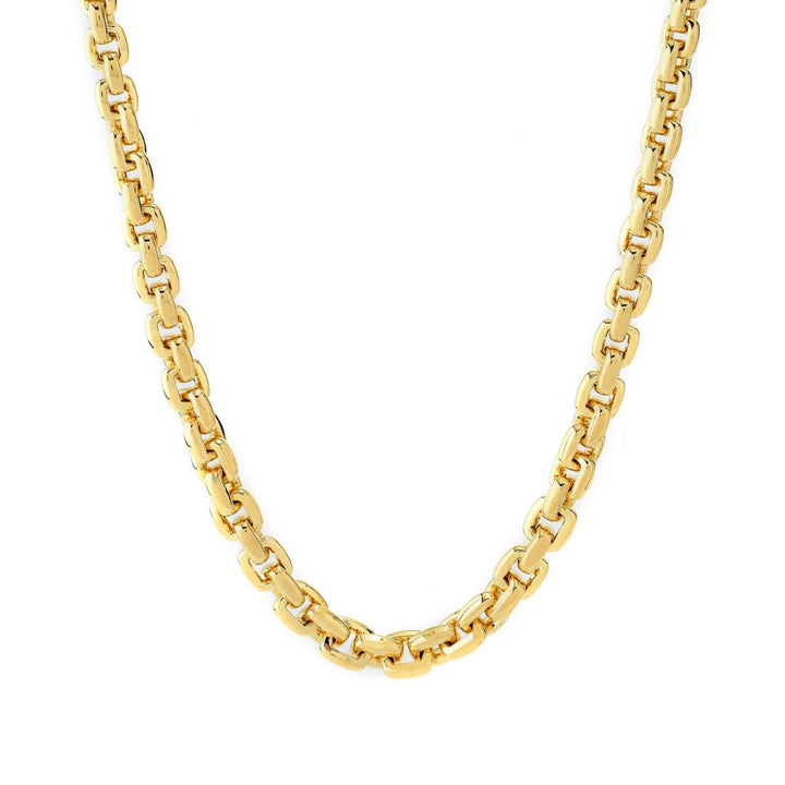 VOGA Collection 18K Gold Electroform Choice of Length Box Link Necklace