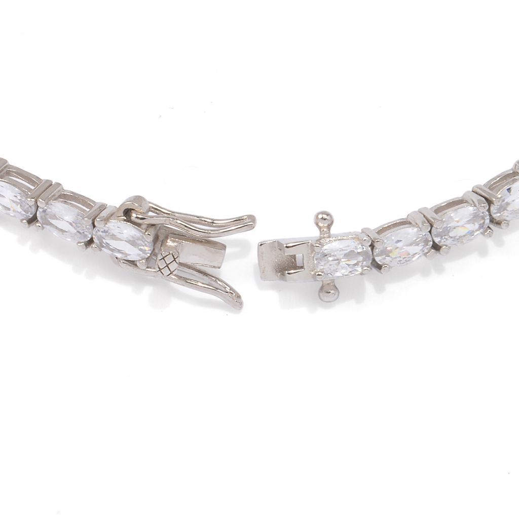 Brilliante Italia 6.00 DEW Oval Simulated Diamond Tennis Bracelet