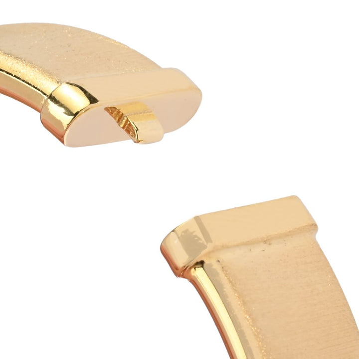 Verona Gioielli 18K Gold Plated or Sterling Silver Tubing Satin Bangle Bracelet