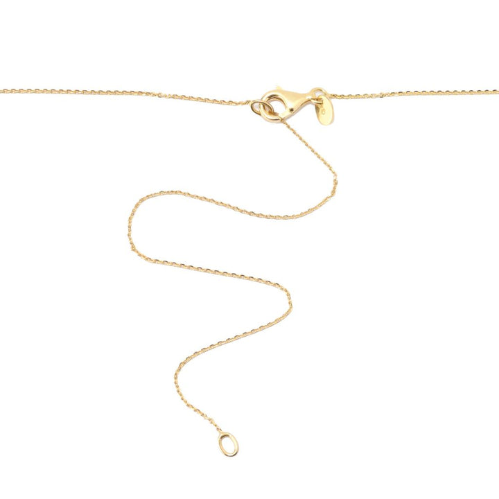 Verona Gioielli 18K Gold Plated Choice of Color 25x13mm Quartz Pendant w/ Chain