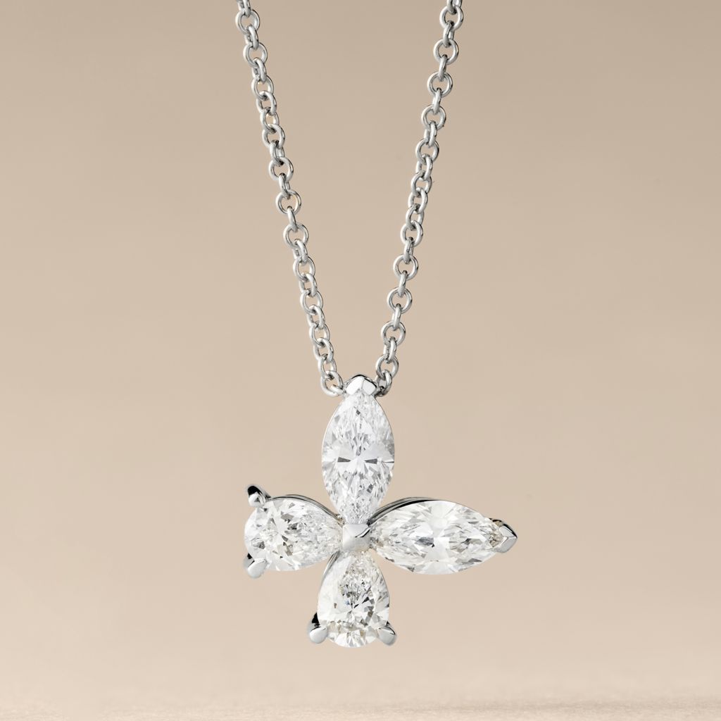 Peace Jewelers Choice of 14K Gold 1.10ctw Lab Grown Diamond Butterfly Pendant w/ Chain
