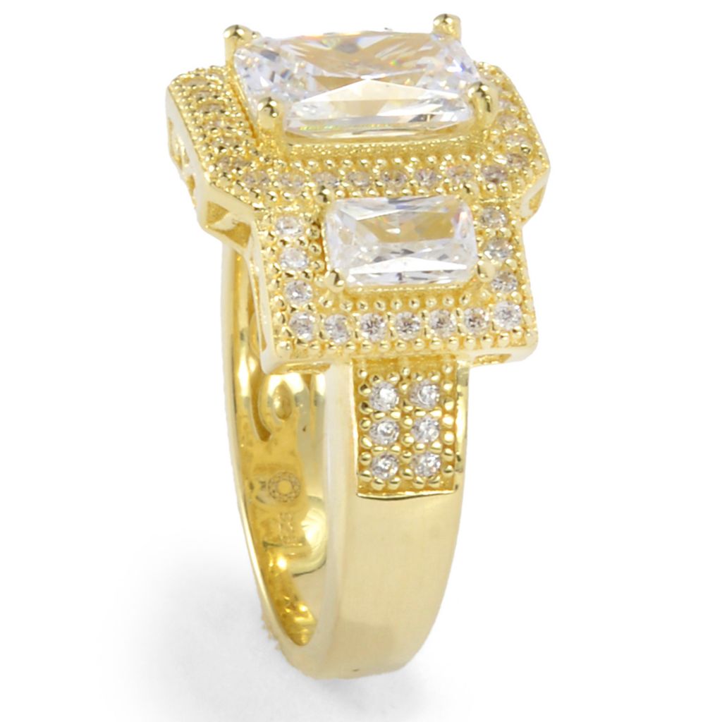 Brilliante Choice of Plating 4.11 DEW Simulated Diamond Halo Ring