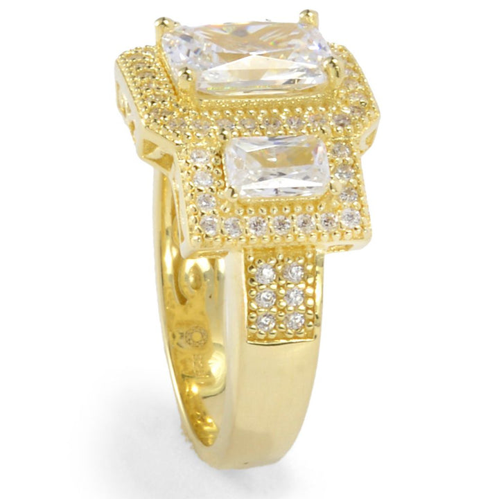 Brilliante Choice of Plating 4.11 DEW Simulated Diamond Halo Ring