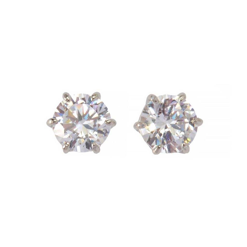 Brilliante 2.90 DEW Simulated Diamond Solitaire Stud Earrings