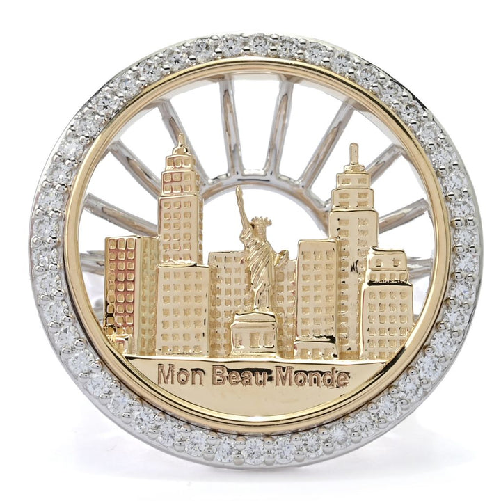 Sonia Bitton Galerie de Bijoux 14K Gold 0.50ctw Diamond "Mon Beau Monde" Ring