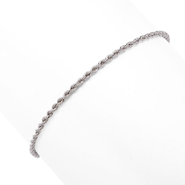 Stefano Oro 14K Gold Semi-Solid Choice of Size "Raffinato Rope" Chain Bracelet