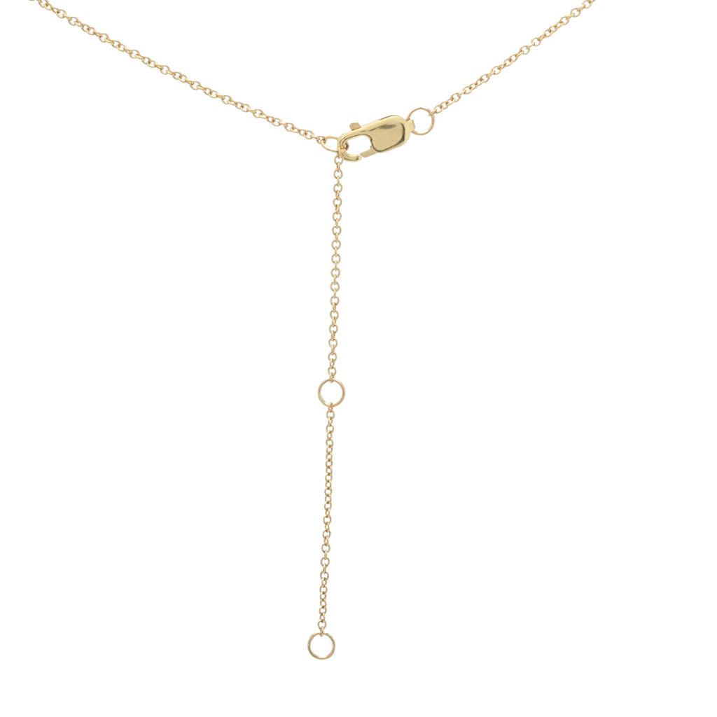 Morris & David 14K Gold 0.50ctw Diamond Chevron Charm 16"+2" Necklace