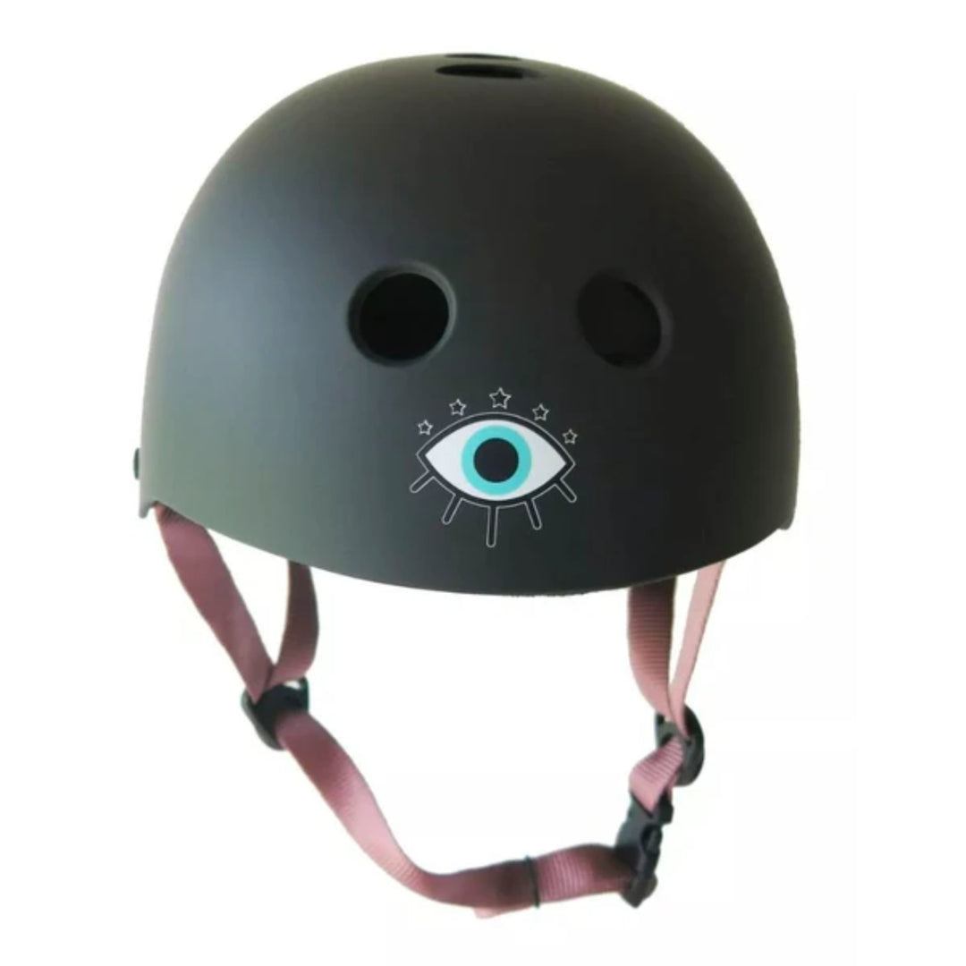 Hero PILI Helmet Black Matte w/Pink Straps Size XS