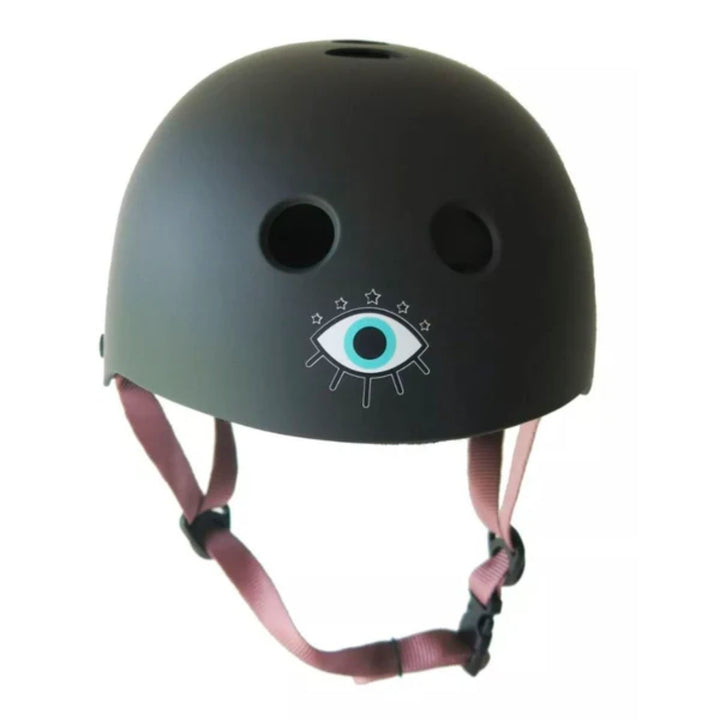 Hero PILI Helmet Black Matte w/Pink Straps Size Small