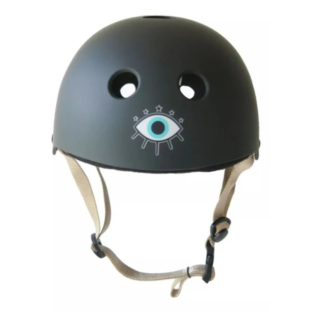 Hero PILI Helmet Black Matte w/Tan Straps Size Medium