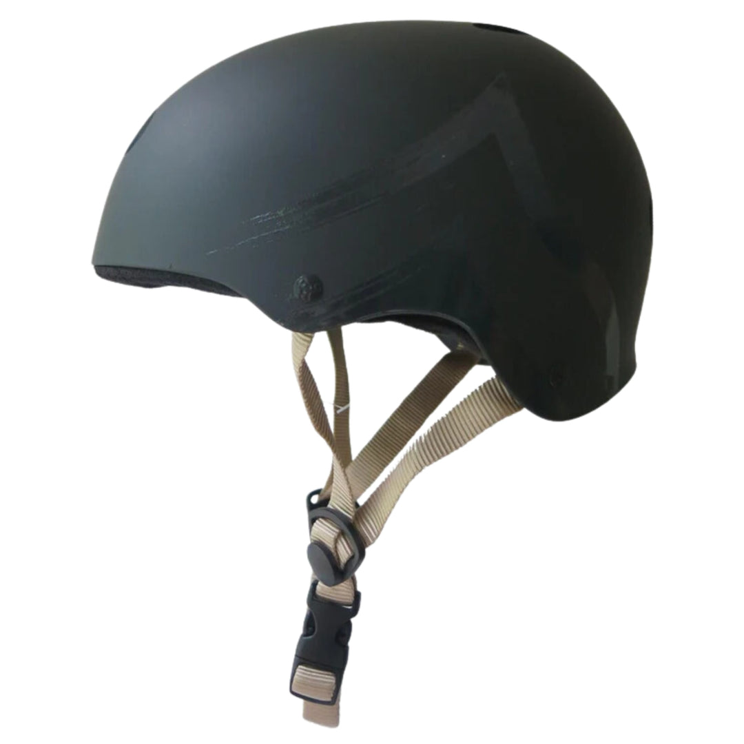 Hero PILI Helmet Black Matte w/Tan Straps Size Medium