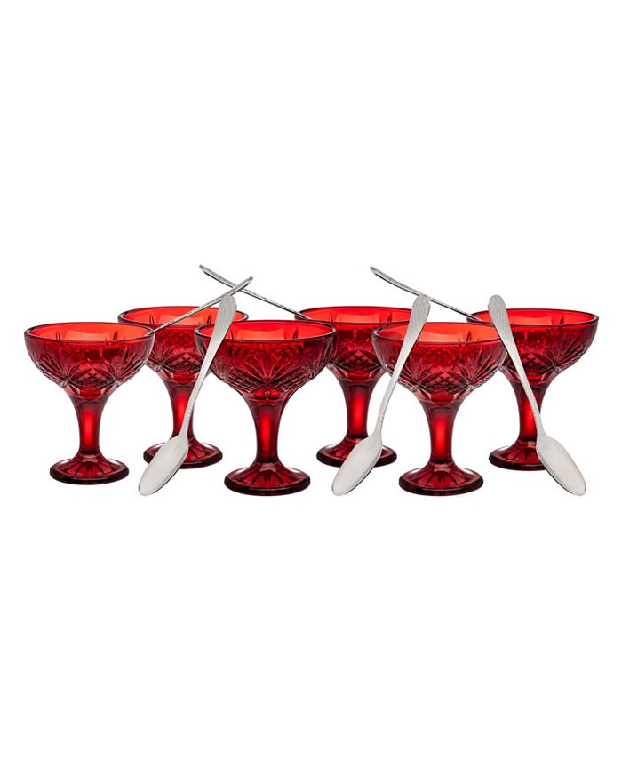 Godinger Dublin Tasting And Drinking Set Red 12 Piece