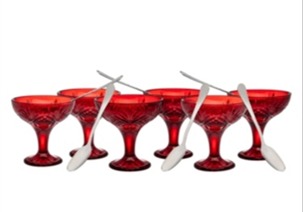 Godinger Dublin Tasting And Drinking Set Red 12 Piece