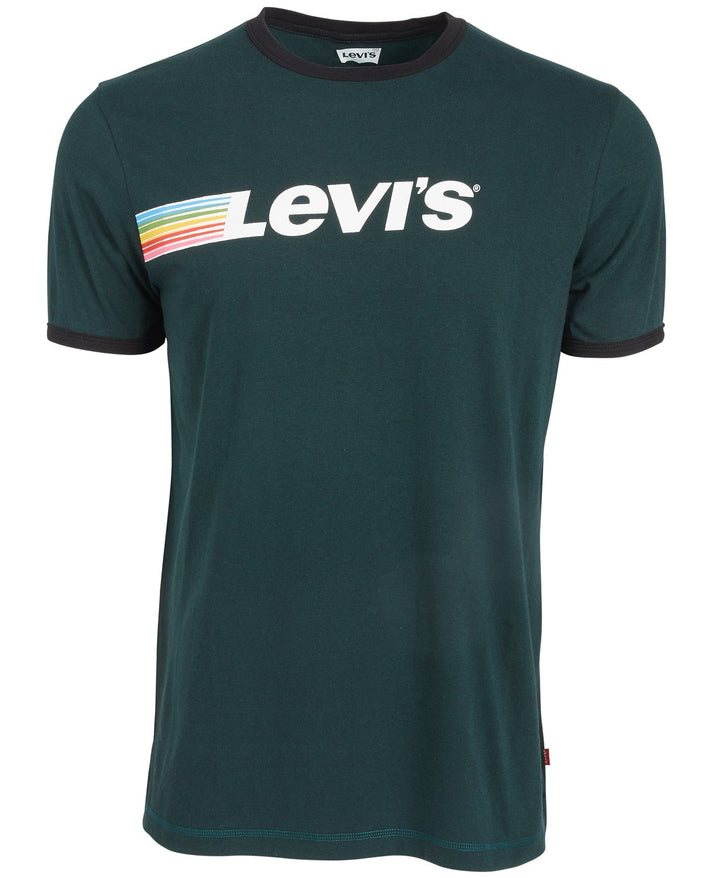 Levi's Men's Teesdale Logo T-Shirt Green Size Extra Large