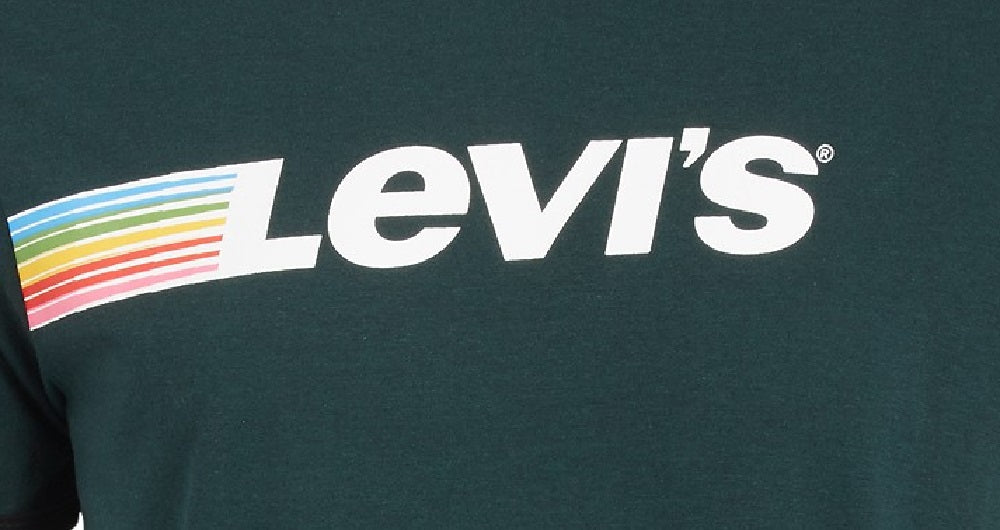 Levi's Men's Teesdale Logo T-Shirt Green Size Extra Large