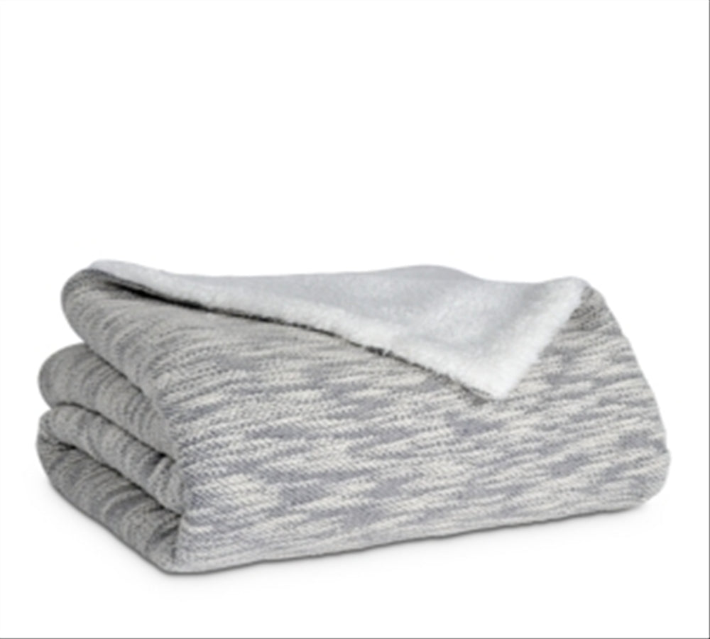 Sparrow & Wren Sweatshirt Sherpa Throw Gray 50 x 70