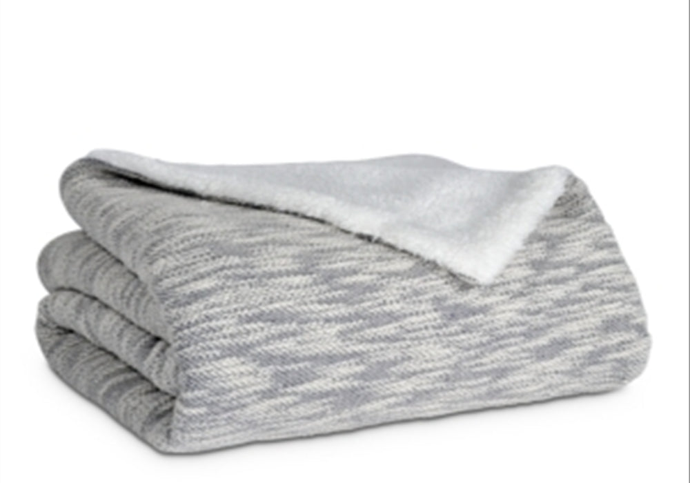 Sparrow & Wren Sweatshirt Sherpa Throw Gray 50 x 70