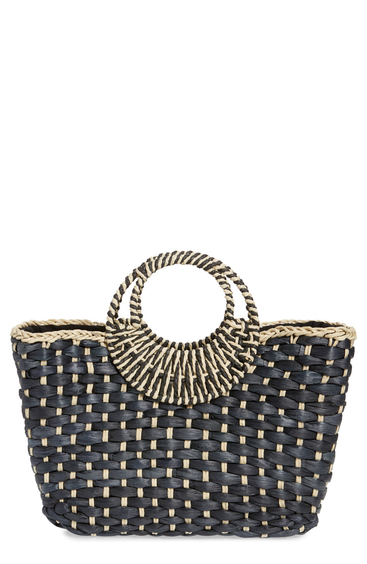 Nordstrom Norah Woven Tote Black