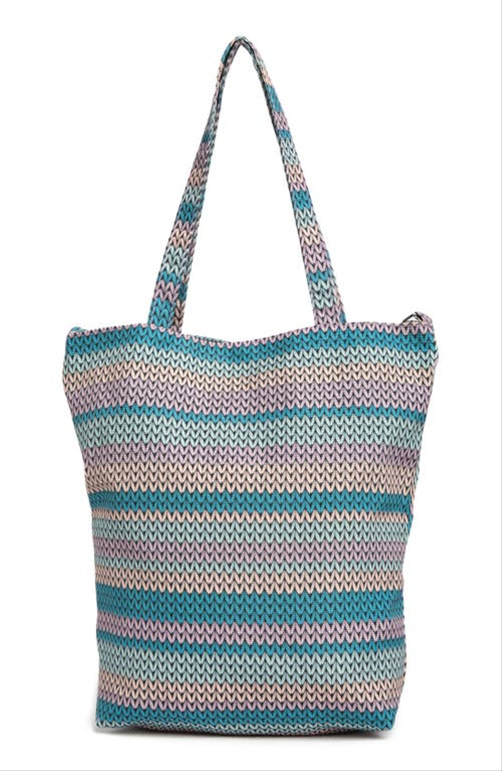 BP. Canvas Tote in Blue Multi