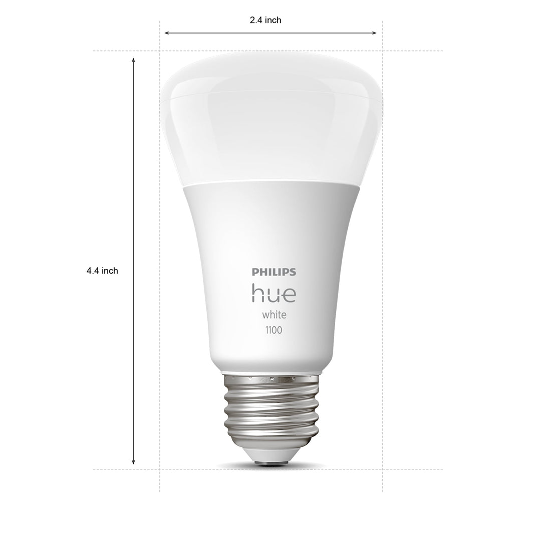 Philips - Hue A19 Bluetooth 75W Smart LED Bulb White One Size