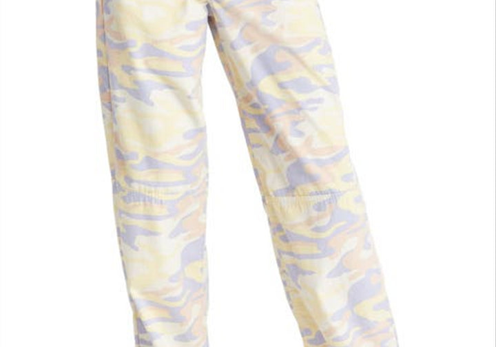 Topshop Blue Camo Print Utility Pants Size 8 US