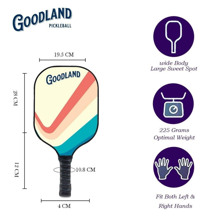 Goodland Pickleball Paddle Set Fiberglass - Chelsea