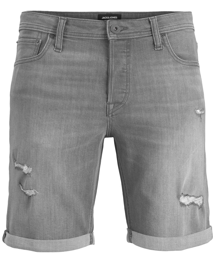 Jack & Jones Men's Jjirick Original Denim Shorts Gray Size S