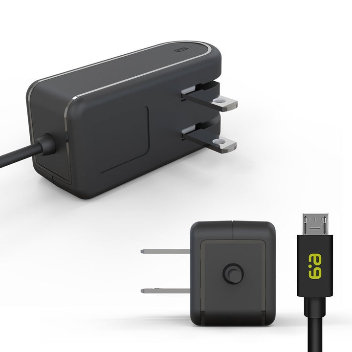 PureGear 12W Wall Charger with Micro USB Connector - Black