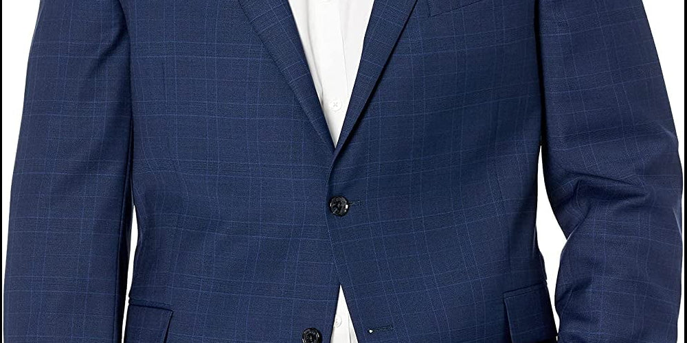 Tommy Hilfiger Men's Modern Fit Th Flex Stretch Suit Jackets Blue Size 38