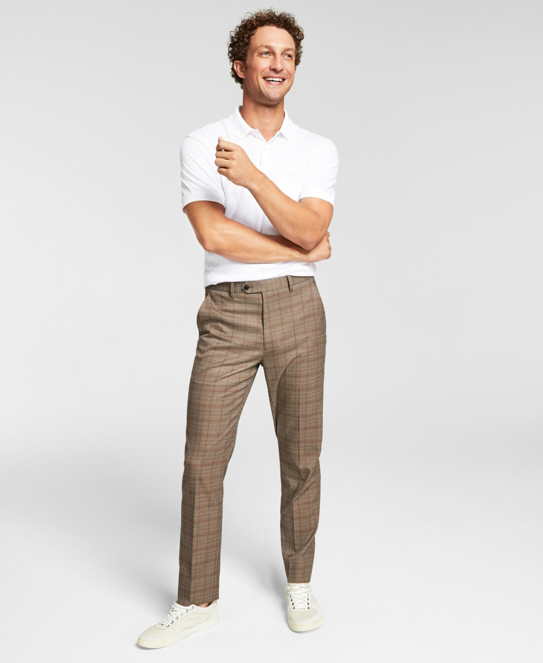 Alfani Men's Slim Fit Suit Pants Brown Size 30X32