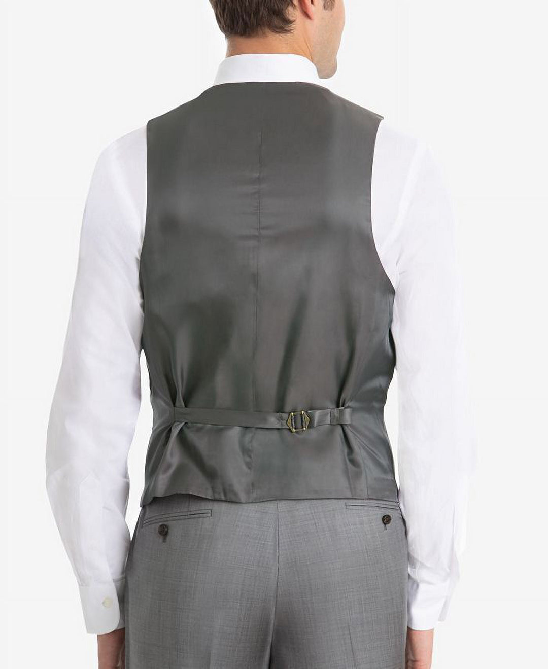 Lauren Ralph Lauren Mens Wool Blend Classic Fit Suit Vest Grey S