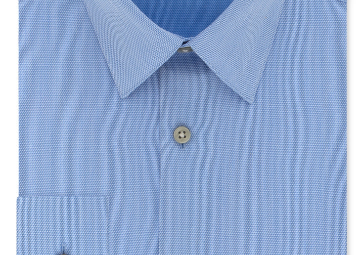 Calvin Klein Non-Iron Slim Fit Performance Dress Shirt Blue Size 16.5 36/37