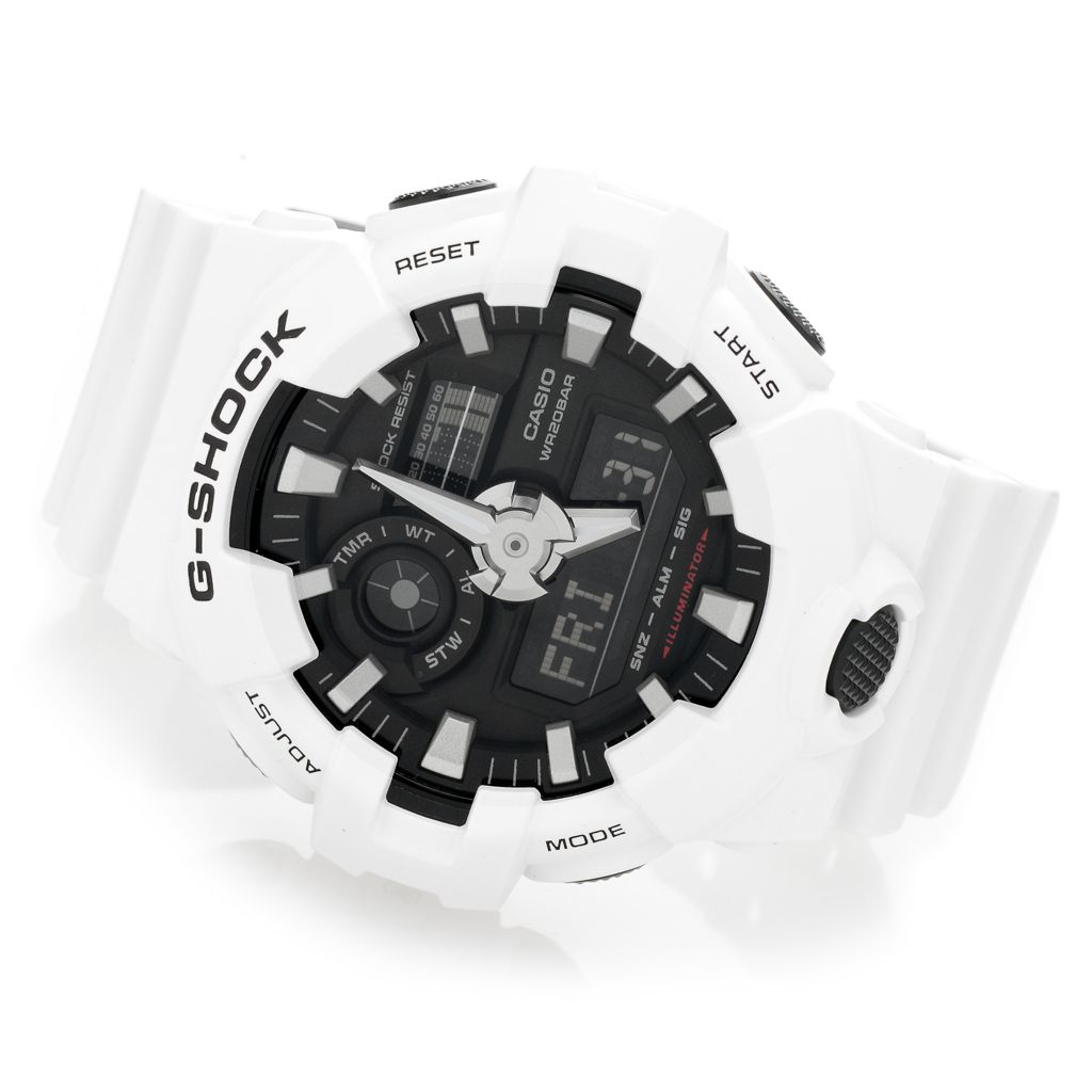 Casio 52mm G-Shock Quartz Analog / Digital Multi Function Resin Strap Watch