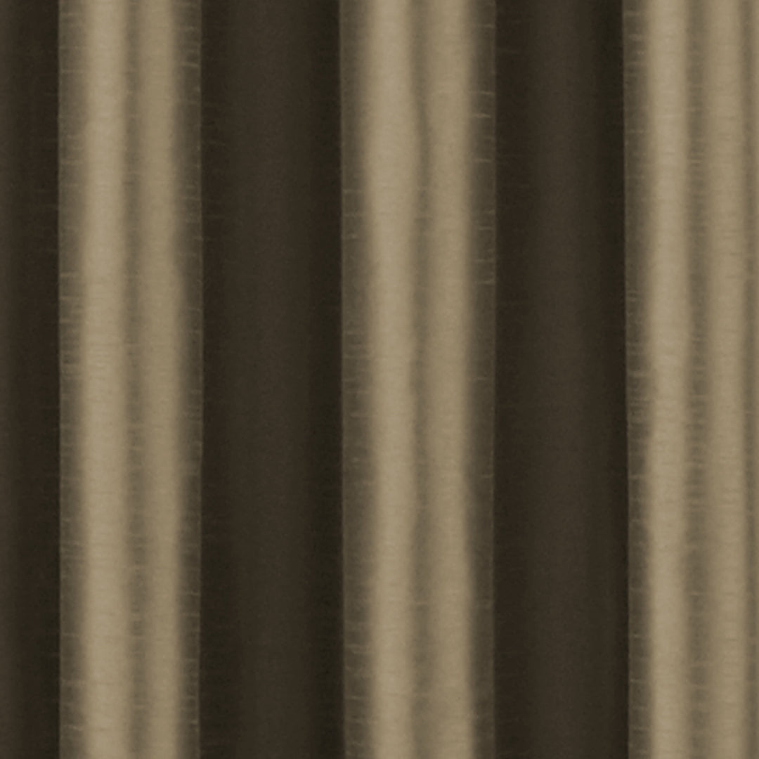 Curtainworks Malta Indoor Striped Blackout Curtain Bronze Size 50 x 108