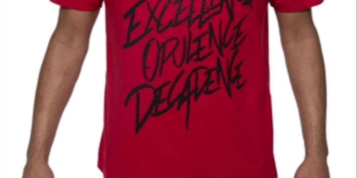 Sean John Men's Excellence Glitter T-Shirt Red Size 4X-Large