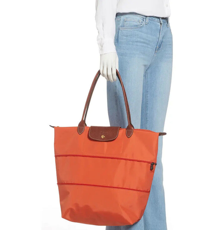 Longchamp Le Pliage Expandable Tote Orange