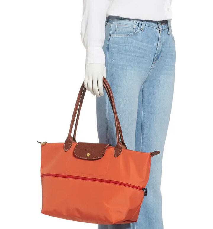 Longchamp Le Pliage Expandable Tote Orange