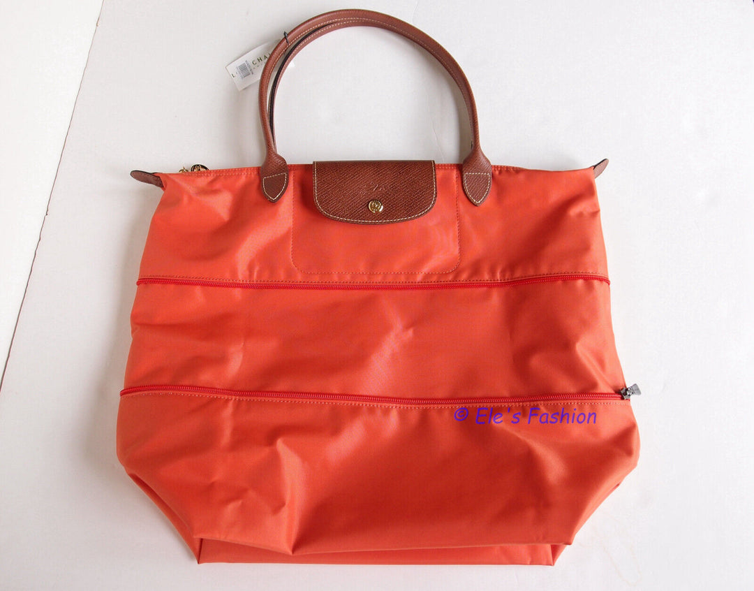 Longchamp Le Pliage Expandable Tote Orange