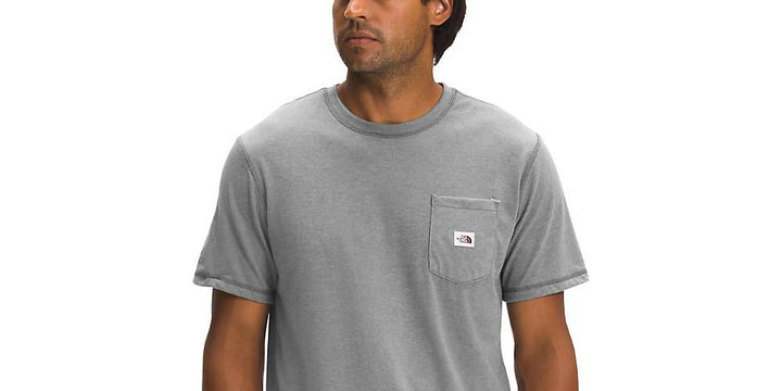 The North Face Men's Heritage Patch Pocket Tee Gray Size X-Large