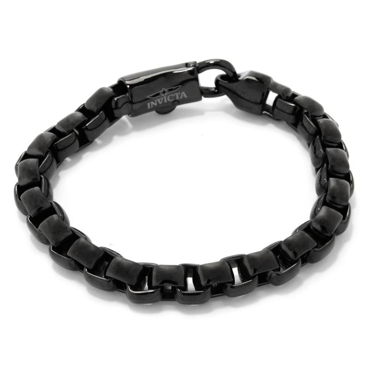 Invicta Jewelry Men's Stainless Steel Choice of Size Box Chain Bracelet