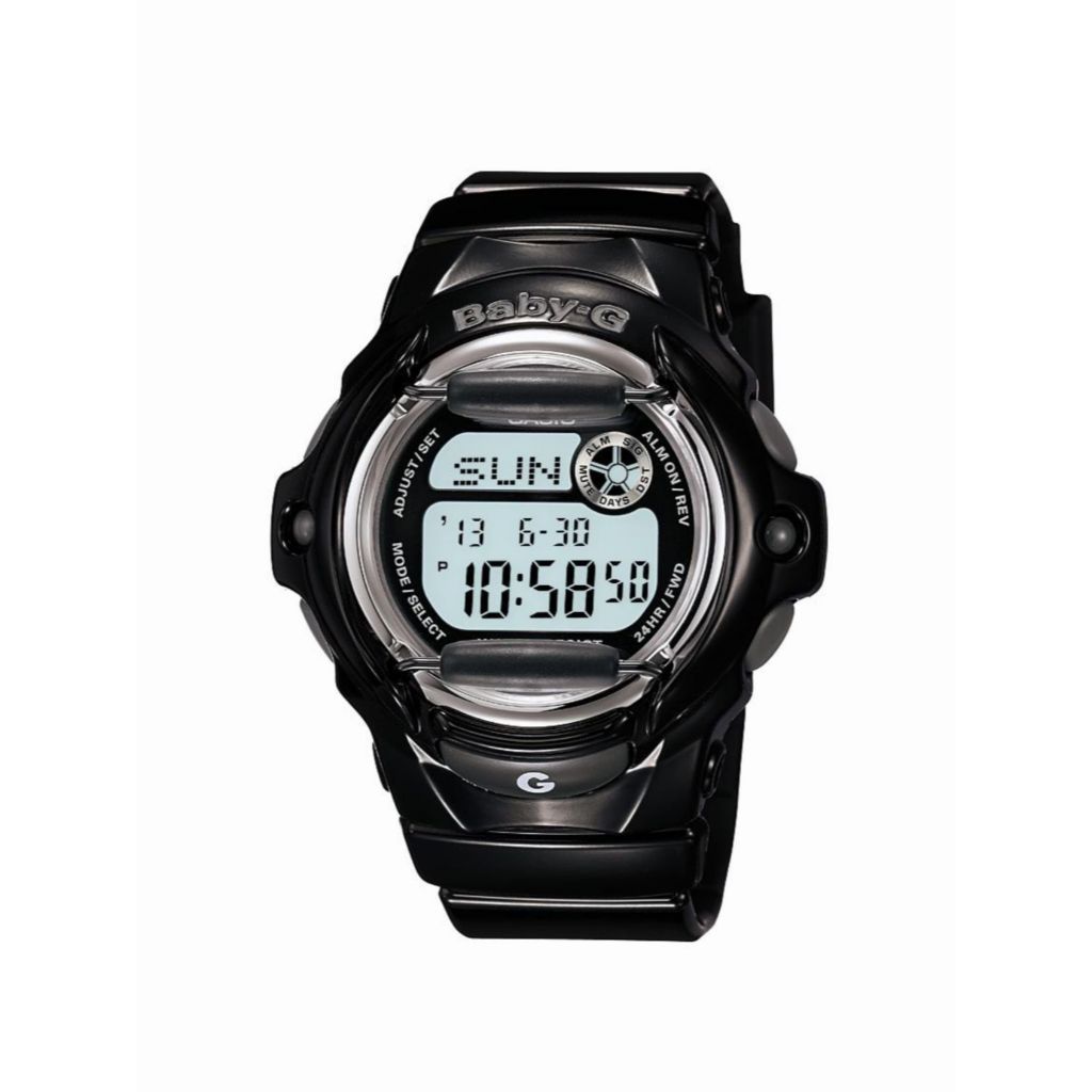 Casio 42mm Baby-G Quartz Stop Watch Resin Strap Watch