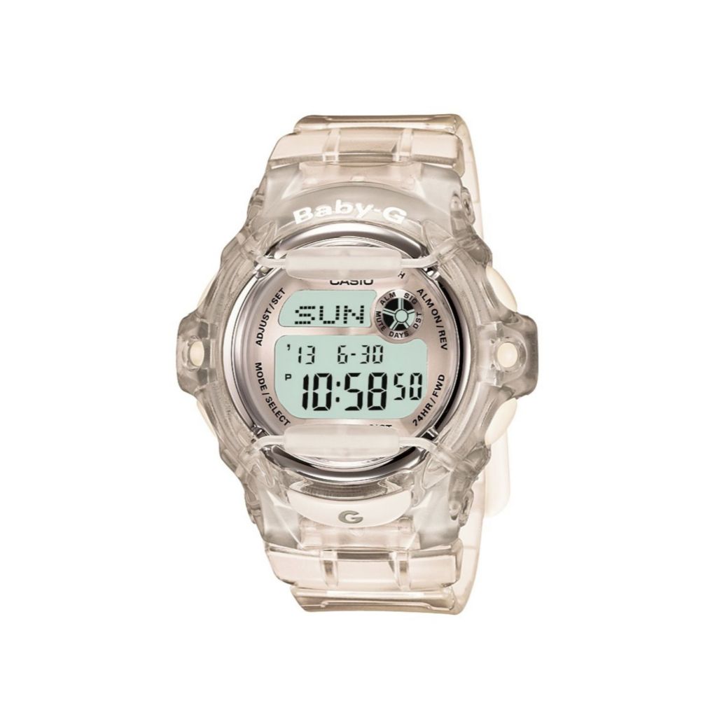 Casio 42mm Baby-G Quartz Stop Watch Resin Strap Watch