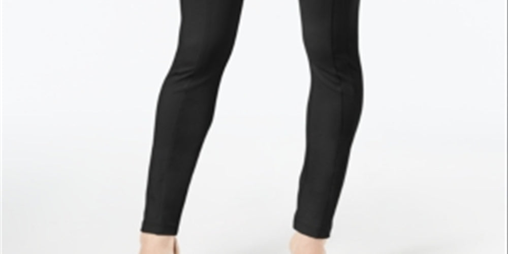 INC International Concepts Women's Skinny Moto Pants Black Size 6