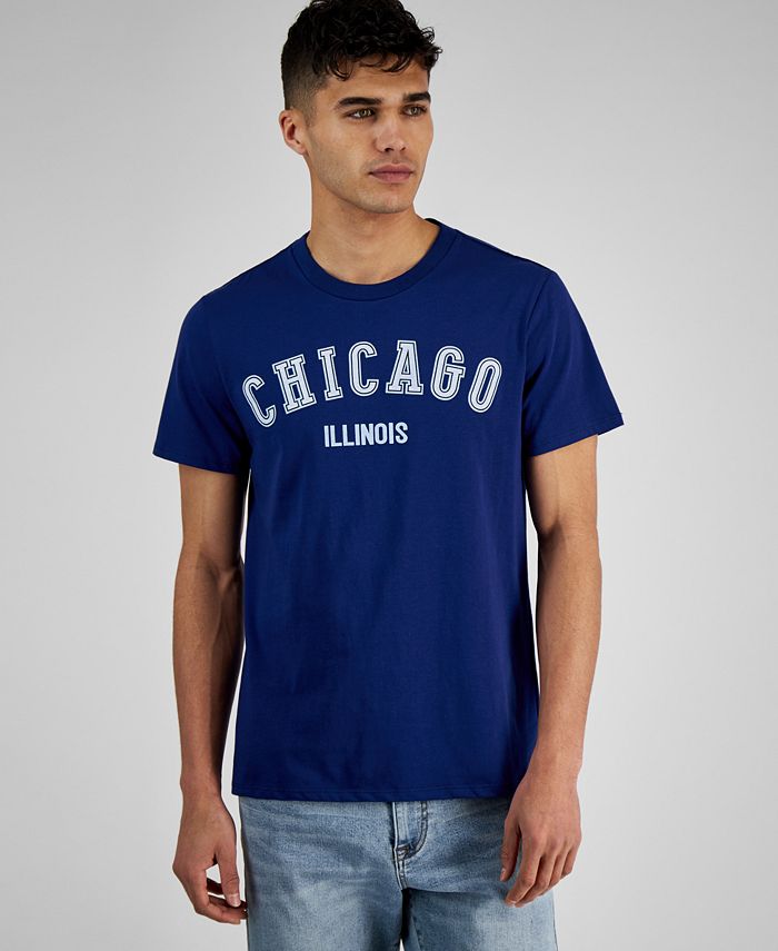 And Now This Men's Chicago Graphic T-Shirt Blue Size Small