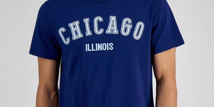 And Now This Men's Chicago Graphic T-Shirt Blue Size Small