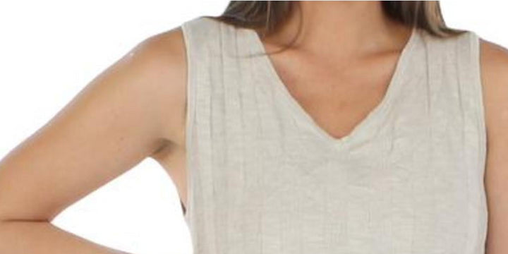 Style & Co Women's Cotton Tassel Sweater Vest Beige Size X-Large